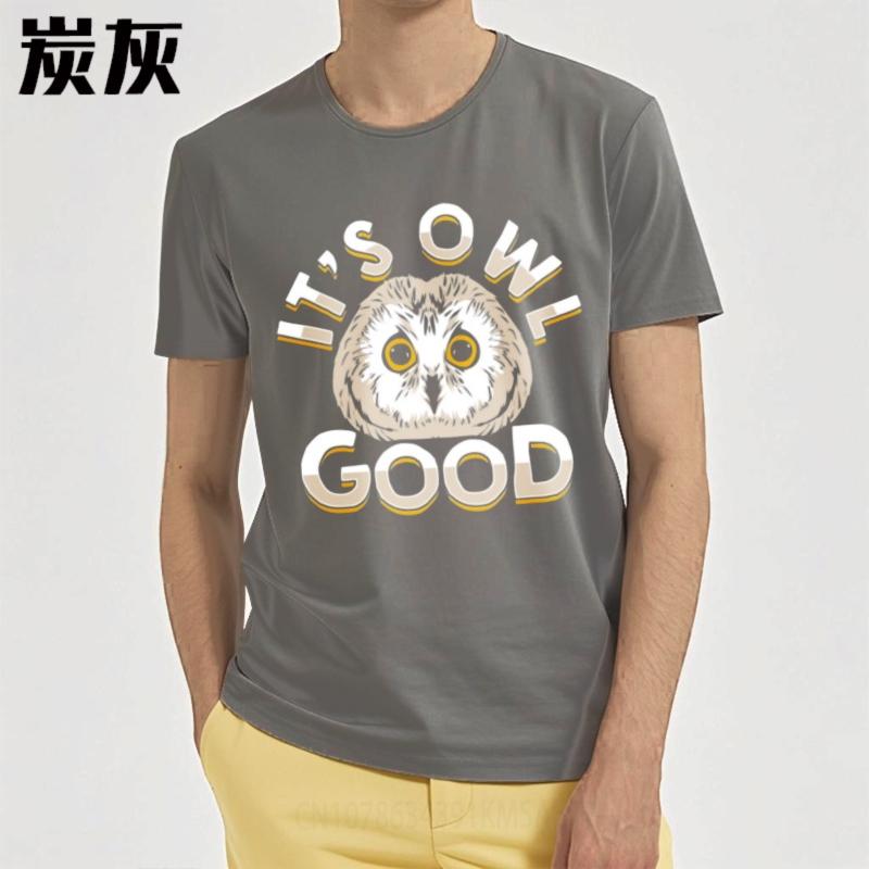 Comfort Tshirt New Arrived Boys Crew Neck Tshirt Graphic Its Owl Good Anime Unisex Teeshirt Soft Cotton Tee Fashion Tee