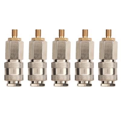 5pcs Tire Inflator Air Compressor Adapter 3 In 1 Quick Connector Covert Your Air Pump To Pneumatic