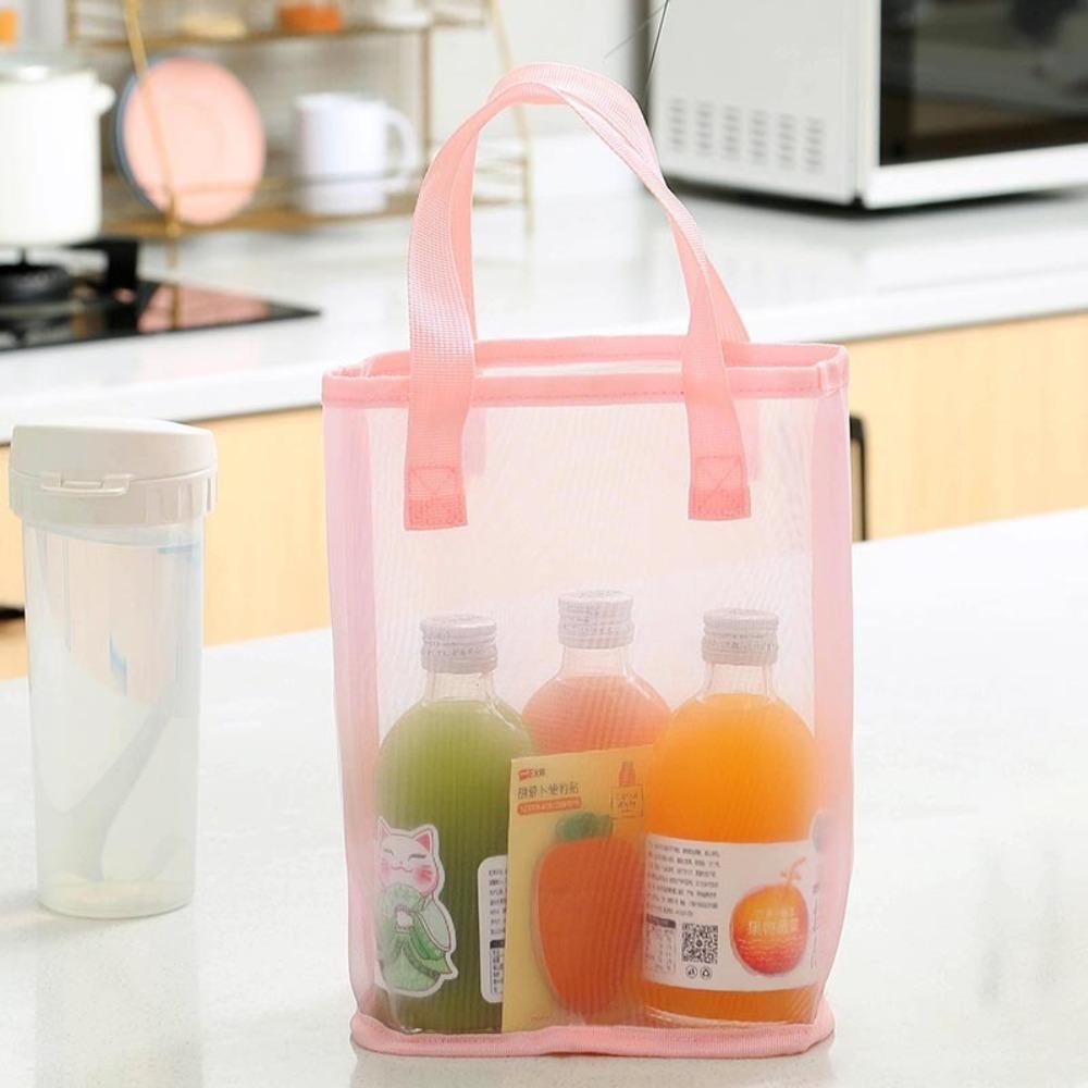 

Portable Handbag Breathable Shopping Tote New Cosmetic Bag Unisex синій