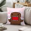 Cute D-Domo Kun-s Throw Pillow Covers Pattern Cushion Cover Suitable For Sofa Bedroom Car Pillow Cover