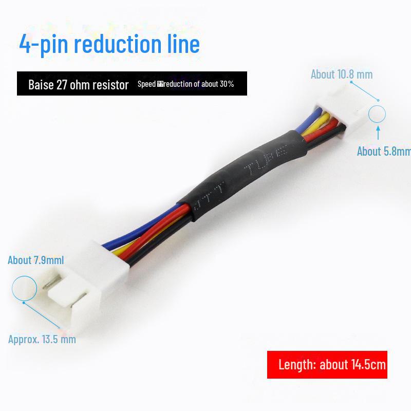 4-Pin CPU Chassis Fan Speed Control PWM Extension Cable