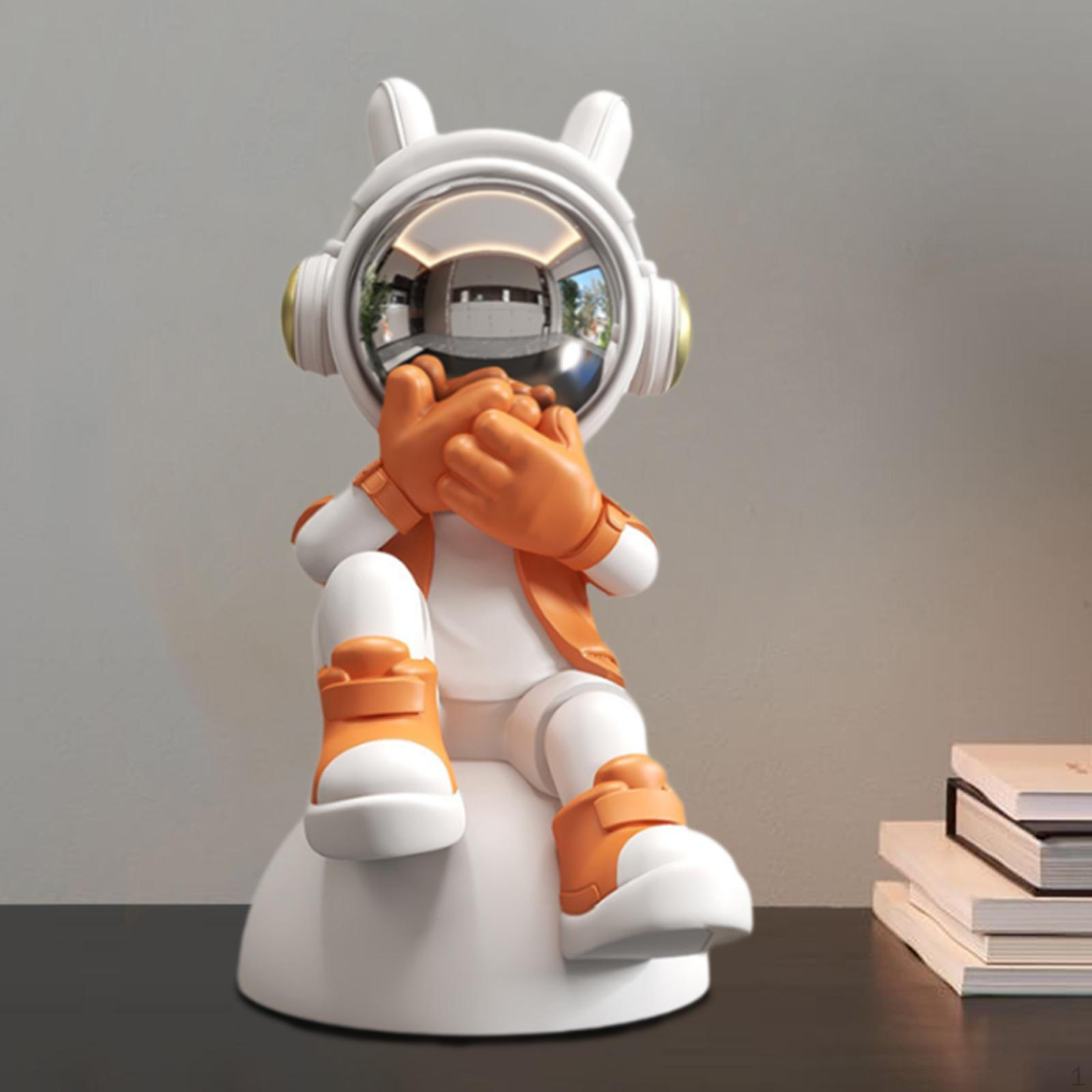 

Фигурка космонавта для декора дома и офиса Cover your mouth