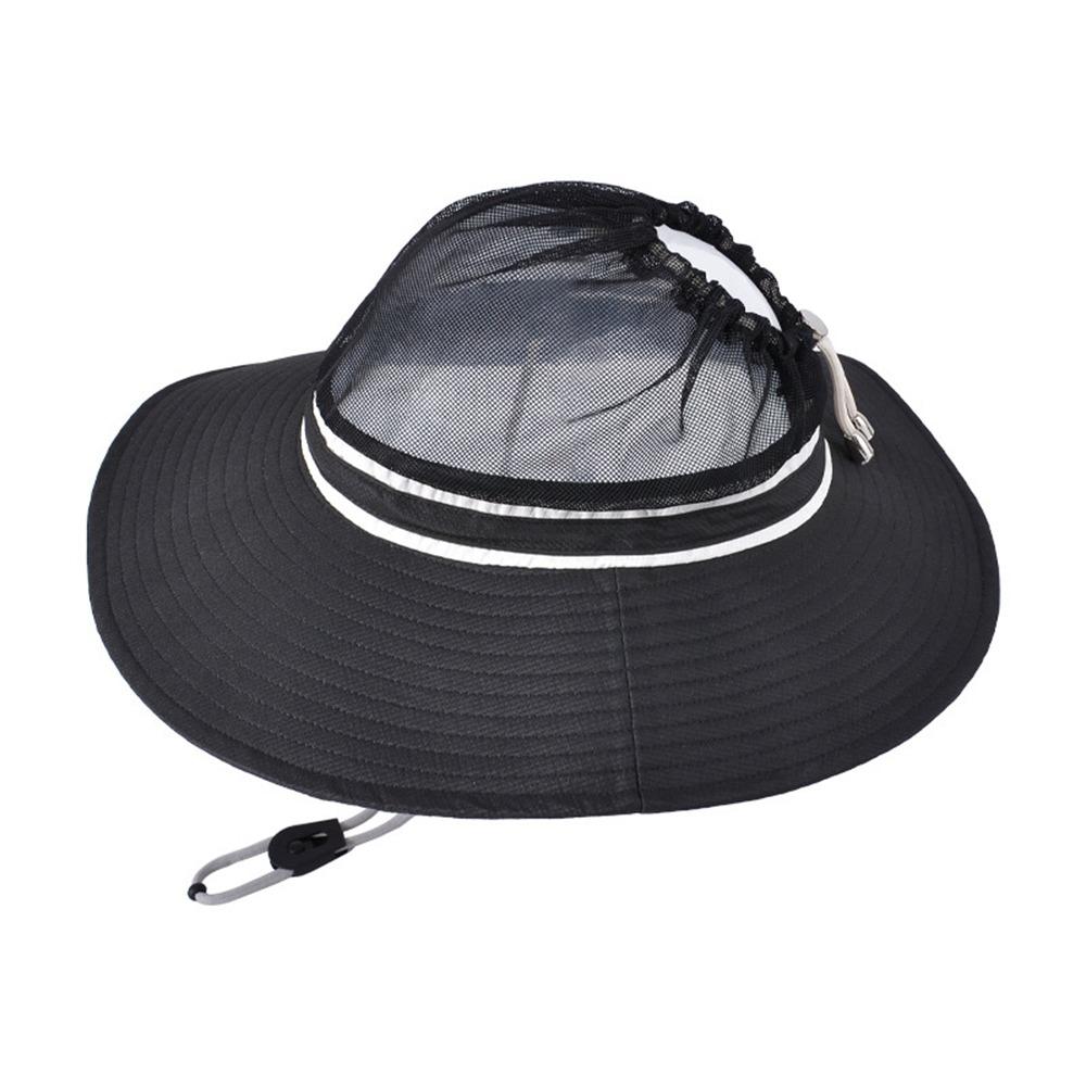 Empty Top Fishing Hat UV Protection Outdoor Sun Hat Breathable Foldable Bucket Hat  Outdoor