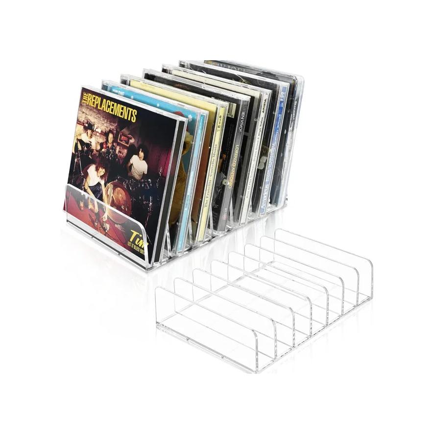 DVD/CD Organizer,Eyeshadow Palette Storage Tray Cosmetics Rack Makeup Tools Compartment Holder Sunglasses  Storage Shelf