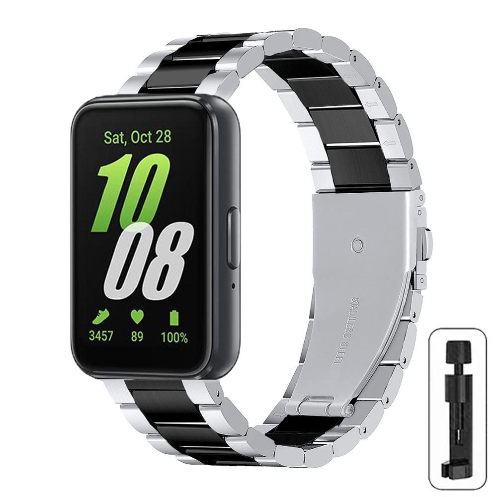 

Ремешок из нержавеющей стали для Samsung Galaxy Fit 3. Металлический ремешок для Galaxy Fit 3 SM-R390 Correa. For Galaxy Fit 3