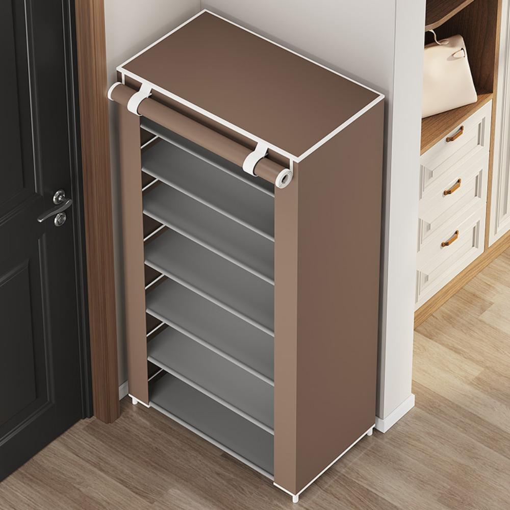 Dustproof Shoes Organizer Rack Multilayer Large Capacity Shoe Cabinet Doorway Footwear Storage Shelves Closet Sneakers Shelves