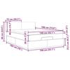 VidaXL Ottoman Bed Frame and Light Grey Mattress 140x190 Velvet, Bed Frame, Upholstered Bed Frame 3312548