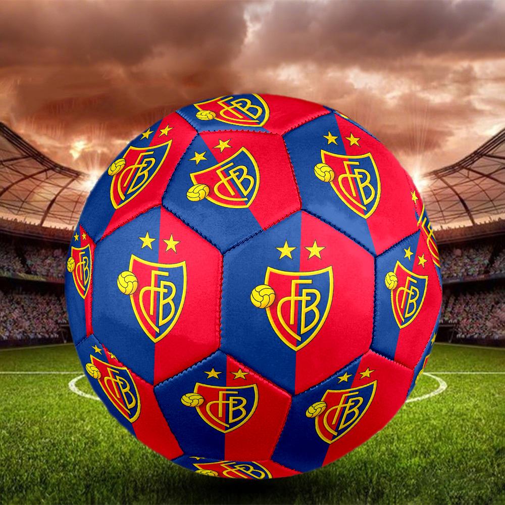 FC Basel 1893 Pallone da Calcetto Indoor Taglia 5 Colorato Per Tutte le Età Cucito a Macchina PVC Pronto per la Competizione Resistente Alta Rimbalzabilità