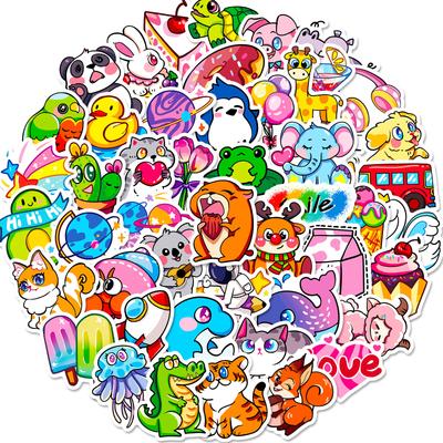 50 Stickers for Small Fresh Workshop Cute New Products Water Cup Notebook Suitcase Stickers Waterproof Stickers