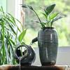 Kiln-Fired Ceramic Water Jar with Filtration, Circulation, and Ornamental Flow for Fish Tanks