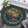 Oceanic Mystery Symbols Round Area Rug Under Office Chairs Bedroom Living Room Home Decor