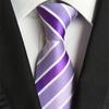8cm Polyester Striped Men's Tie for Professional Business Attire