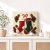 Perlenmalerei Weihnachtsstrumpf Kunst-Set DIY Feiertags-Heimdeko Malerei. 65 Zeichen.