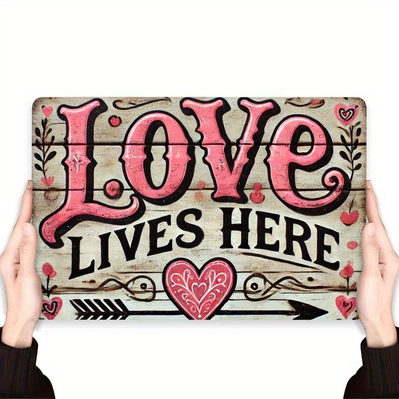 D Flat D Flat pc of Loves Abode by Inches Perfect for Home Decoration Bedroom Living Room Wedding Room Decor Ele 20x30cm(7.8x11.8inch)
