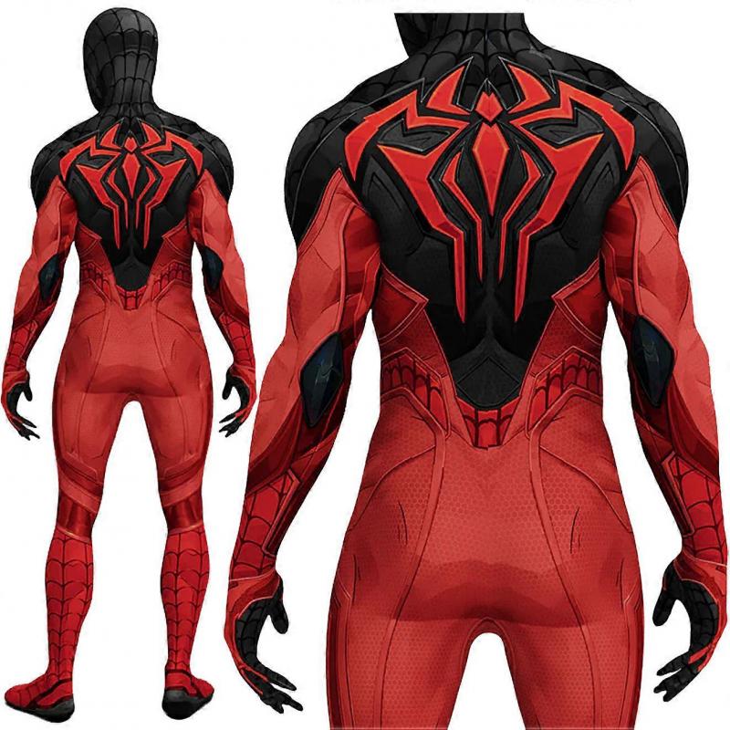 Marvel Rivals Scarlet Spiderman Cosplay Superhjälte 3D-tryckt Spandex Bodysuit PS5 SPEL Kostym Spider Dräkter Halloween Kostym