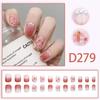 Sweet Fairy Detachable Press-On Nails: Cute Blush Translucent Finished Nails for Girls