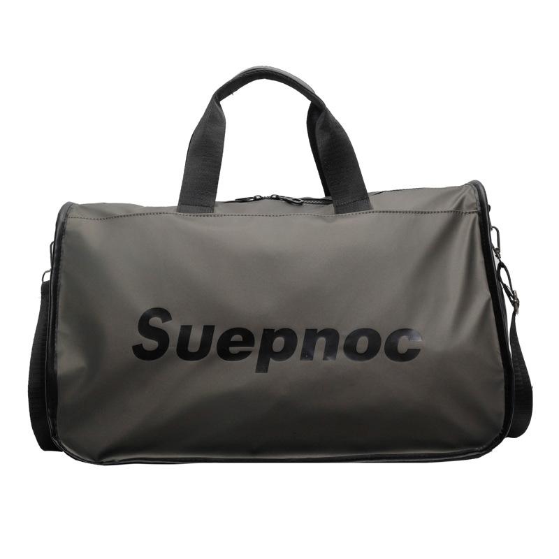 New short-distance men s business trip travel bag large-capacity student accommodation travel duffel bag women s shoulder fitness sports bag серый