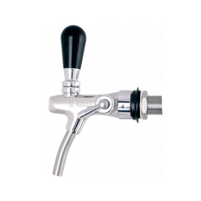 Robinet tireuse a biere, robinet compensateur - chromé, 7 mm version