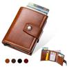 Men Women Unisex Minimalist ID Bank Credit Card Holder Case Slim Mini Aluminum Men Pop-Up Wallet Travel Cardholder Purse