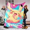 Personalized Custom Name Blanket - Pokémon Print Design,Blanket for Sofa,Bed,Travel,Camping - Soft and Warm, Great Gift