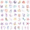 50pcs Waterproof Mermaid Cartoon Stickers for Suitcase, Phone, Notebook, and Journal