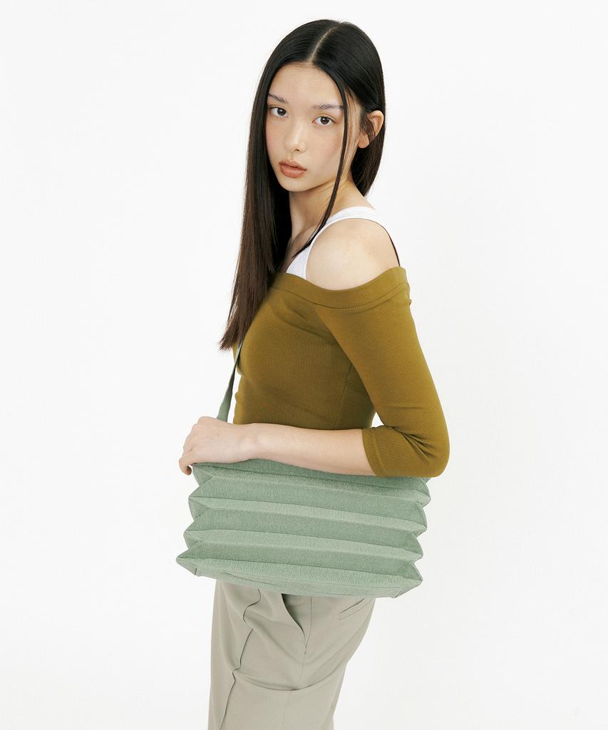 Pleatsmama New Sacoche Bag Sage
