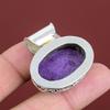Purpurite Pendant Genuine Gemstone Pendant 925 Sterling Silver Pendant Dainty Vintage Pendant Handmade Jewelry Gifts For Mom Stylish Pendant