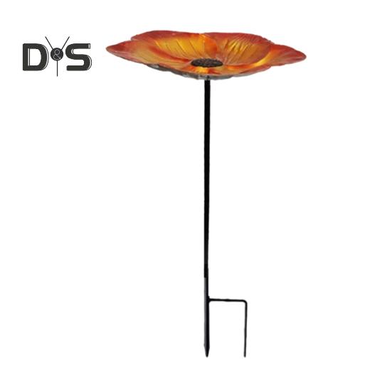 

Кормушка для птиц с металлическим колышком, простая установка, устойчивая к погодным условиям, регулируемая по высоте, декоративная подставка для кормушки для птиц