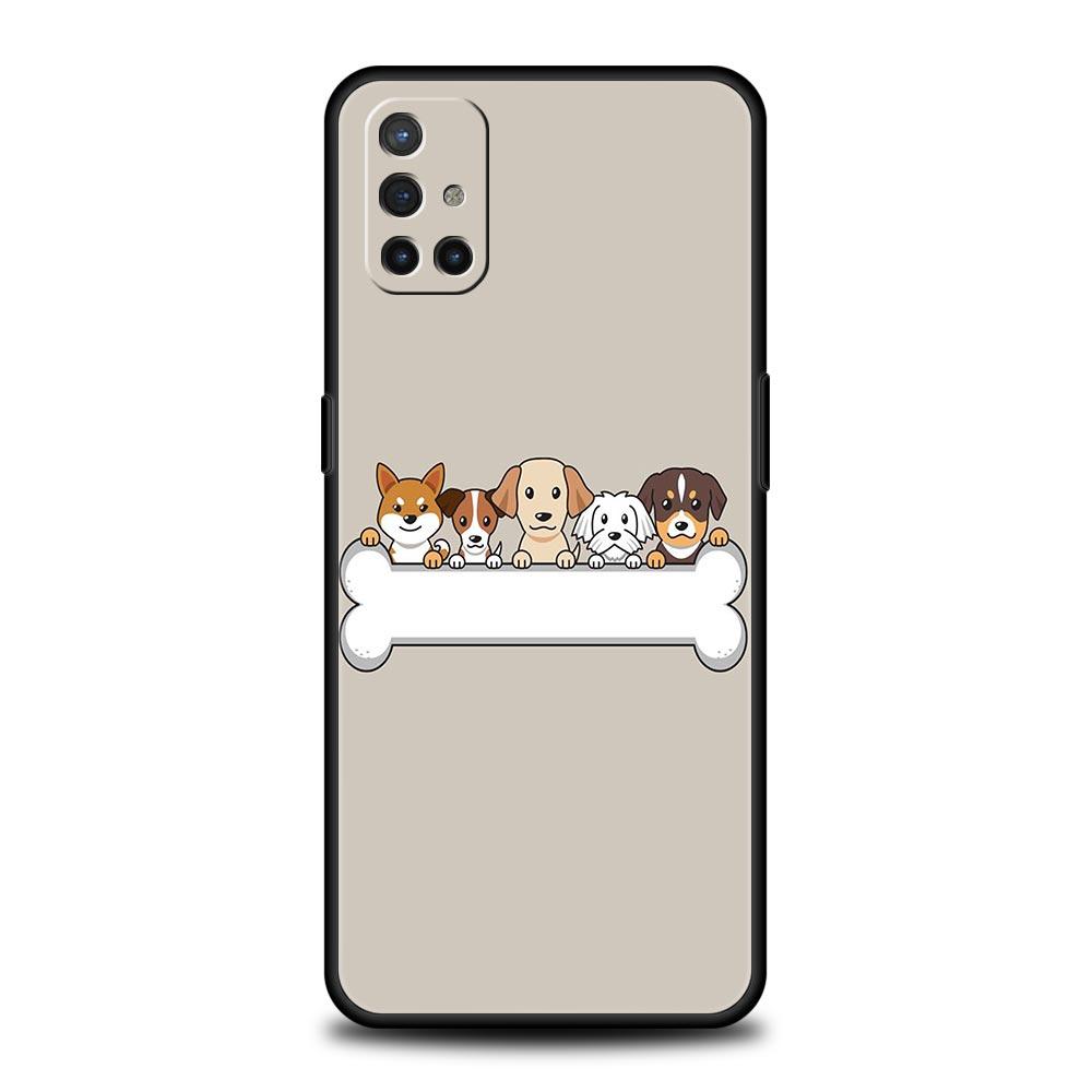 

Phone Case For Oneplus 13R 12R 10R 13 12 11 10T Nord N100 N10 Z N30 CE 3 2 2T Pro Lite 5G Soft TPU Cover Cartoon Dogs Fundas Bag OnePlus 9 Pro
