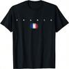 Frankreich Flagge Stolz Vintage _Retro Fußball Französisches Fußball T-Shirt