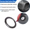 Real Carbon Fiber Ignition Starter Trim Ring Fit for Toyota Supra GR A90 A91 MK5 2019-2024, Car Engine Start Button Ring, Ignition Starter Switches