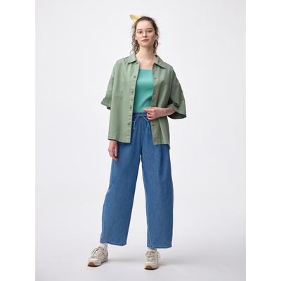 Light Denim Barrel Ankle Pants 69.0cm