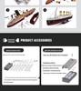 Titanic 3D Jigsaw Puzzle Ship Model - Handmade Gift for Girlfriend