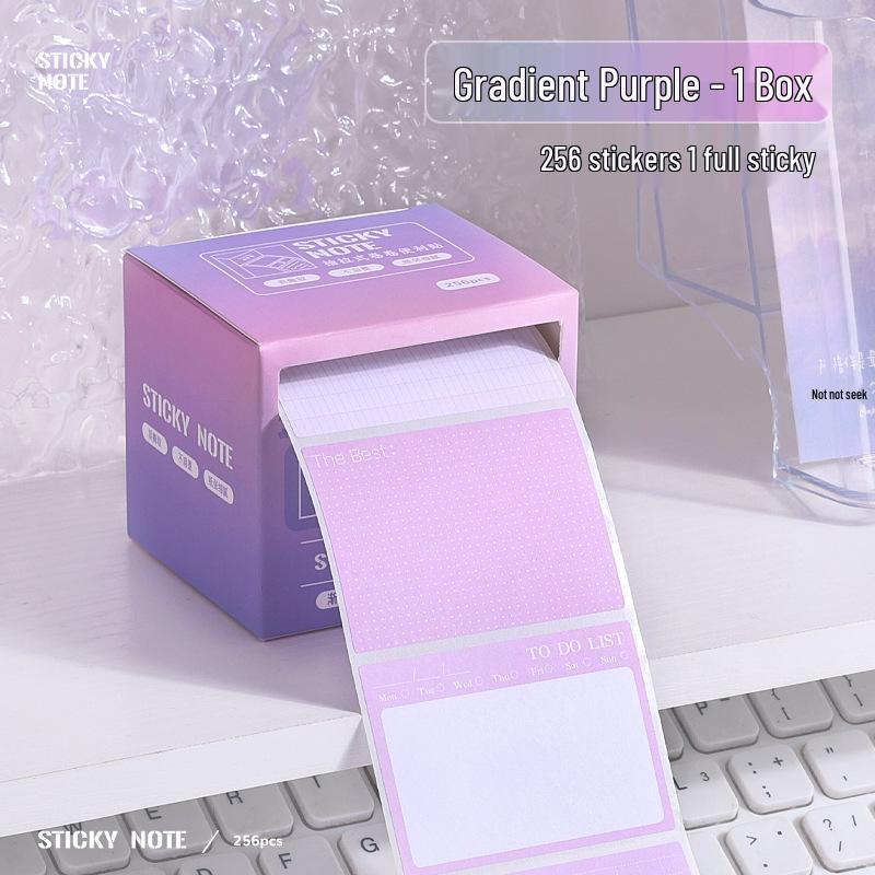 Gradient Color Sticky Notes - Full Adhesive Index Tabs for Students