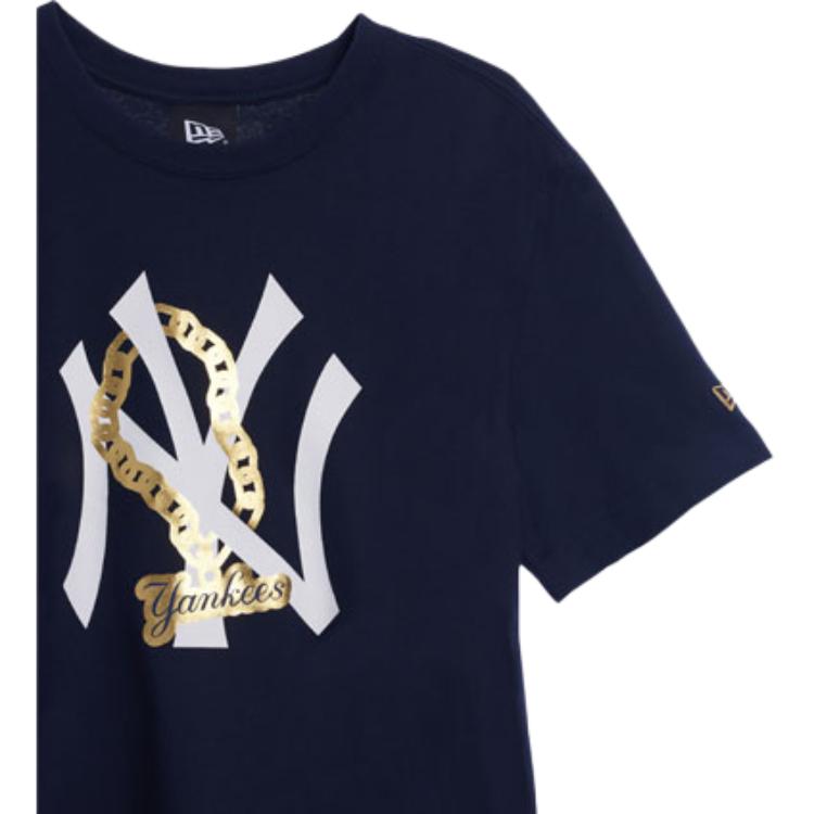 New Era MLB Series New York Yankees Crew Neck Casual Short Sleeve T-Shirt Unisex T-Shirt Navy-Blue 13702553