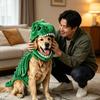 120cm/90cm Dinosaurierskelett Hundekostüm Lustiges Halloween Haustier Outfit Großes Tier Cosplay Kleidung für Hunde