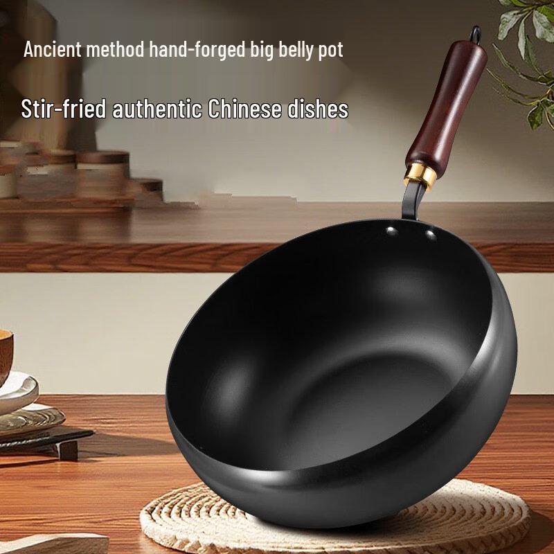 Wutuo Traditional Cast Iron Stew Pot with Glass Lid