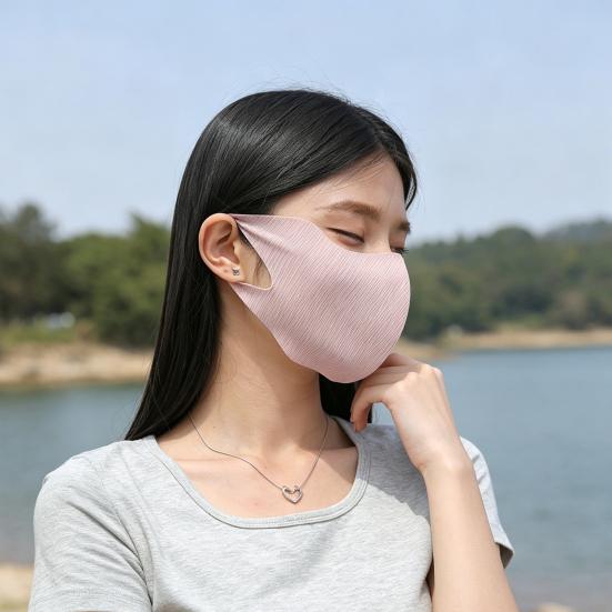 Three-dimensional Face Guard, Windproof Slimming Version Face Guard with 3D Eye Corner Protection, Moisturizing Fabric Hyaluronic Acid Sun Protection