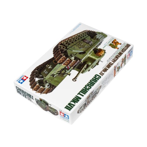 Tamiya 1/35 Military Miniature Series No. 210 British Army Infantry Tank Churchill Mk. VII Plastic Model 35210