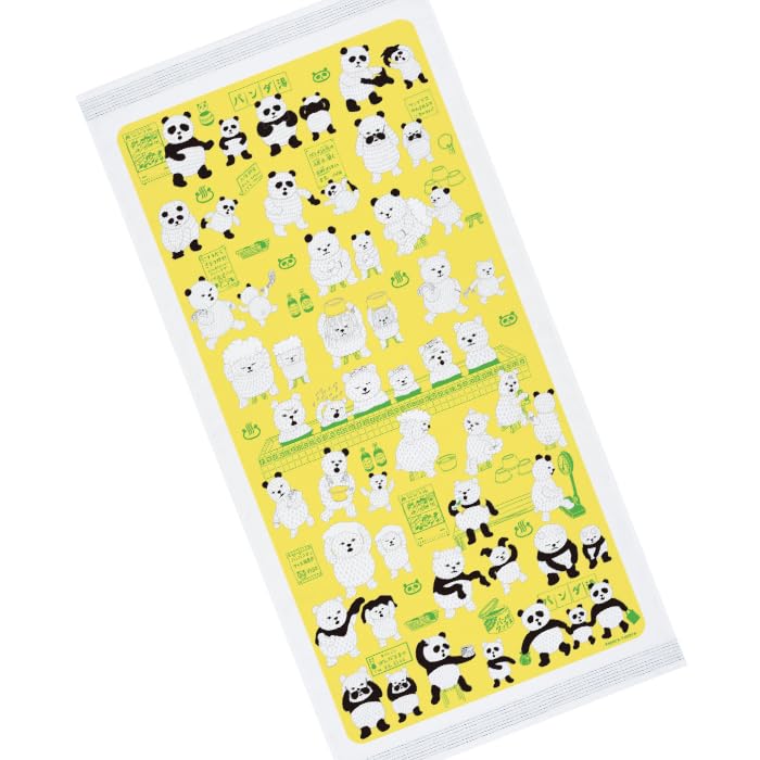

Large Towel Tenugui Panda Sento Bath Towel 58 x 120 cm tuperatupera Cloth Calendar Tenugui Imabari Towel Imabari Made in Japan Cotton Children Kids