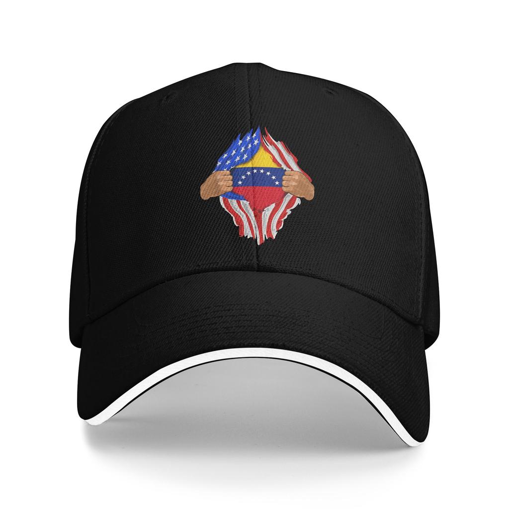 Unisex Venezuela Map Flag Venezuelan Outdoor Hat Adjustable Cap Casual Baseball Cap Golf Hats