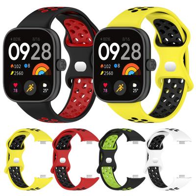 Silicone Watch Strap Replacement for Xiaomi Smart Band 8 Adjustable Waterproof Breathable Women Men Smartwatch Sport Wristband Bracelet