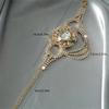 Elegant zinc alloy strap round quartz womens watch with amphibole decoration stylish accessory no chronograph