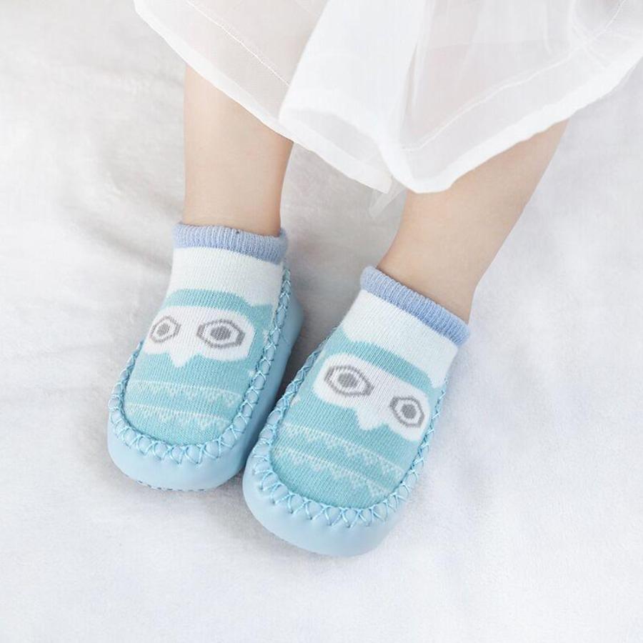 Baby Socks Slippers With Rubber Soles Girl Boy Infant Newborn Children Floor Socks Shoes Anti Slip Soft Sole Toddlers Indoor