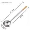 Bingyao Stainless Steel Wok Spatula with Wooden Handle