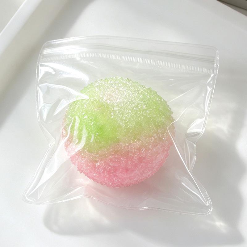 1Pcs Two‑Color Bayberry Shaped Smoothie Texture Squeeze Ball Moldable Asmr Stress Relief Pinch Crinkling Sound Ball For Adult