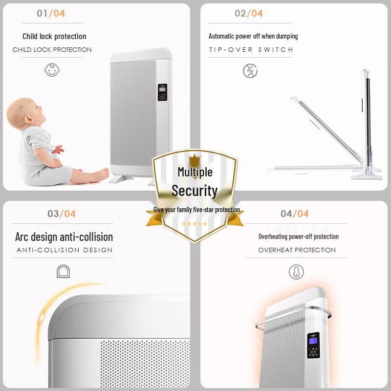 ILVSD QL30E 3000W Smart Floor-Standing Electric Heater