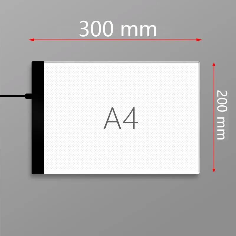 A4/A5 LED Drawing Copying Table Children Drawing Board Transparent Copying Table