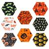 LIOOBO Halloween Cut Patchwork Fabric DIY Cotton Home 8 Pieces Fabric, Cloth, Fabric, Scraps, Set, Crafts, Pumpkin, Skeleton, Bat, Fabric, Handmade,