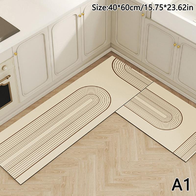 

Суперабсорбирующий коврик для кухни, длинный диатомитовый кухонный коврик, мягкие моющиеся ковры, однотонный коврик для входа в ванную комнату